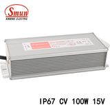 100W 15VDC 6.6A AC-DC Constant Voltage Switching LED Power Supply