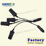 Car Cigarette Lighter Extension Cable Power Socket Adapter