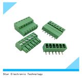 3.81mm Angle 6 Way Pin Screw Pluggable Type Terminal Block Connector