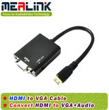 HDMI to VGA+3.5mm Audio Cable