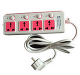 Movable Multi Function Colorful Extension Electrical Multiple Plug Socket