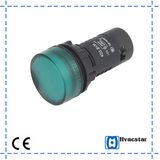 Cyan Round Head Waterproof LED Indicator Push Button Switch