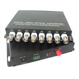 8 Channel Sc FC Fiber Video Digital Optical Converter for CCTV