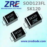 1A Sk12FL Thru Sk120FL Surface Mount Schottky Barrier Rectifier Diode SOD123FL Package