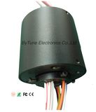 Through Hole Slip Ring of Inner Hole 12.7mm, Od56mm, 12 Circuits, 10A, 3000mm Wires
