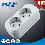 2 Gang European Power Extension Socket