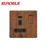 13A PC Plate Switched Socket with Light