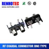 Double Right Angle PCB Mount BNC Jack Connector