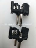 16A PC Material European/Germany Hollow Power Plug 2 Pins Turkey Schuko Plug Insert RoHS
