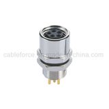 M8 Female Rear Mounting Connector for Industrial Automation