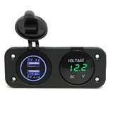 New 2.1A Waterproof Motorcycle USB Cigarette Lighter Power Adapter Socket Car Charger
