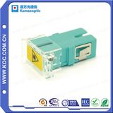 Sc Aqua Simplex with Shutter Fiber Optic Adapter