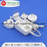 12V1a AC/ DC Power Adaptor with Exchangeable AC Plugs with UL FCC Ce SAA PSE GS DOE VI Cert