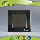 Ce/TUV Certified EU Standard Black Glass Doorbell Switch