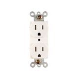 15A 125V UL Approved 2 Pole 3 Wire Duplex Tamper Resistant Electrical Receptacle