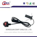 UK Standard E14 Holder Salt Lamp Power Cord with on/off switch
