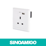 Sinoamigo BS Power Socket with USB Charger Wall Socket