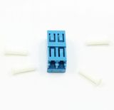 LC/PC Without Flange Singlemode Blue Duplex Symmetrical Fiber Optical Adapter