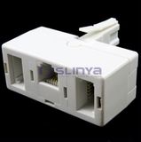 UK Telephone Bt Plug to Rj11 Bt Socket Adapter Convertor Telephone Sets Bt to Bt Rj11 Splitter