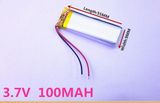 3.7V Lithium Polymer Battery 300955 100mAh Battery MP3 Recording Camera