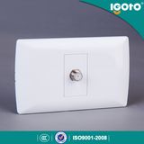 Slim Plate PC Material 1 Gang Satellite Socket