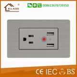 Factory Top Sales Double USB Charging Wall Socket