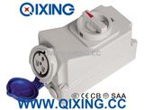 Best Selling 32A 3p Blue IEC Interlock Socket with Switch