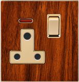 British Standard 15A Round-Pinned Switched Socket with Neon (N5)