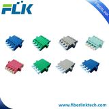 Fiber Optic Adapter LC Singlemode Multimode Sm mm Om3 Om4 Upc/APC/PC Quad