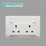 Factory Price 13A 2 Gang Plastic Wall Switch Socket