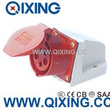 Ceeform 32A 400V Red Wall Mounted Plug Socket