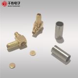 Right Angle Crimp Type MCX Male RF Connector for LMR316