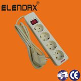 European Style 4 Way Switch Extension Power Strip (E5004ES)