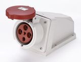 63A 3P+PE IP44 surface-mounted socket (MN6411)