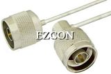 N Male to N Male Right Angle Semi-Flexible Precision Cable