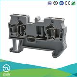 Utl DIN Rail Cage Spring 2pin Terminal Block Spring Connector