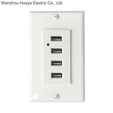 American 4-Port USB Wall Charger Receptacle UL Listed