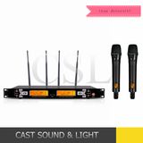 200m True Diversity Reception UHF Wireless Audio Karaoke Microphone