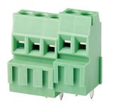 Rising Clamp Type of PCB Terminal Block with Pitch 3.5/3.81mm (WJEEK350)