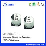 150UF 35V 2000hours Surface Mount Low Impedance Capacitor