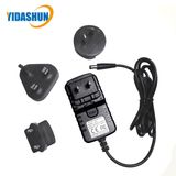 12V 800mA Interchangeable Us/UK/Au/EU Plug Wall Adapter