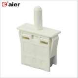 White Housing Normally Open Refrigerator Door Pushbutton Switch