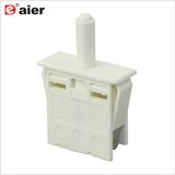 White Housing Normally Open Refrigerator Door Pushbutton Switch