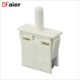 White Housing Normally Open Refrigerator Door Pushbutton Switch