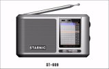 Portable Pocket-Size 9-Band Analog Dual Conversion Worldband Am/FM Shortwave Radio (silvery)