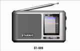 Portable Pocket-Size 9-Band Analog Dual Conversion Worldband Am/FM Shortwave Radio (silvery)