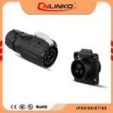 Lp Series M16 Installation Diameter 3pin Plugs and Sockets Connector IP67 3 Wires Waterproof Cable to Panel Mount Board
