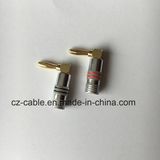 Bent Banana Plug for Electrical Instrument