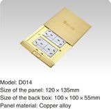 Strong Frame 120*135mm Copper Alloy Floor Power Socket