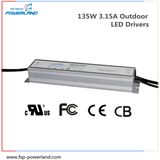 135W 3.15A Outdoor Constant Current LED Driver Power Supply